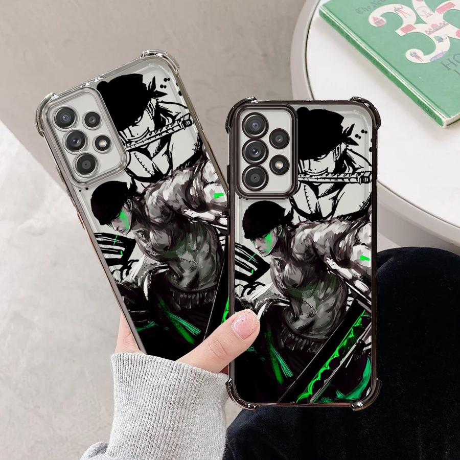 Anime Ones Pieces Zoro Case for Samsung Galaxy A52 A13 A24 A55 A14 A26 A53 A21s A56 A34 A23 A25 A36 A35 A15 A16 A51 A54 A33 Soft