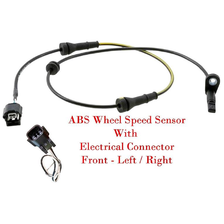 ABS Wheel Speed Sensor & Connector Front L/R Fits Nissan Murano 2015-2024