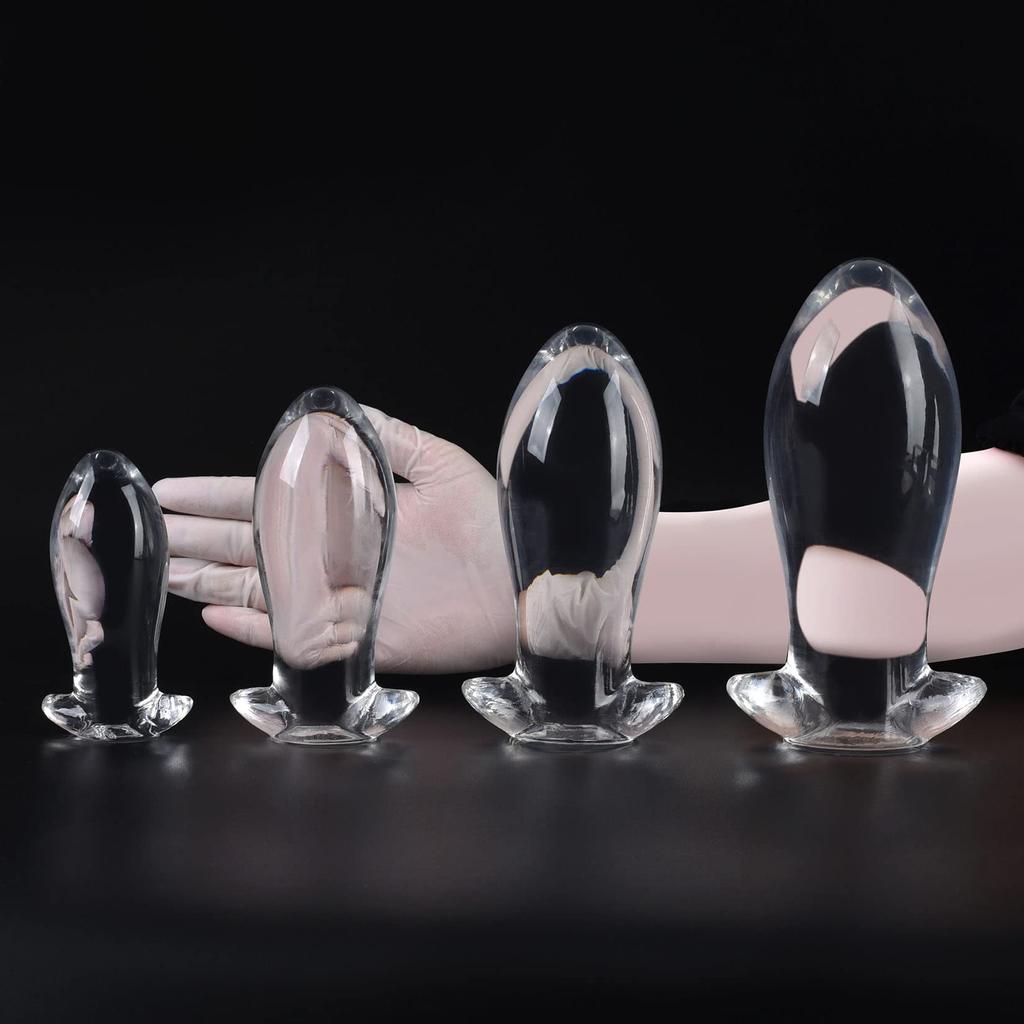 Orirya Anal Plug Anal Development Soft TPE Transparent Egg Shape Anal Goods Anal Stopper For Women Adult Goods For Men Anal Plug SM Goods Anal Plug