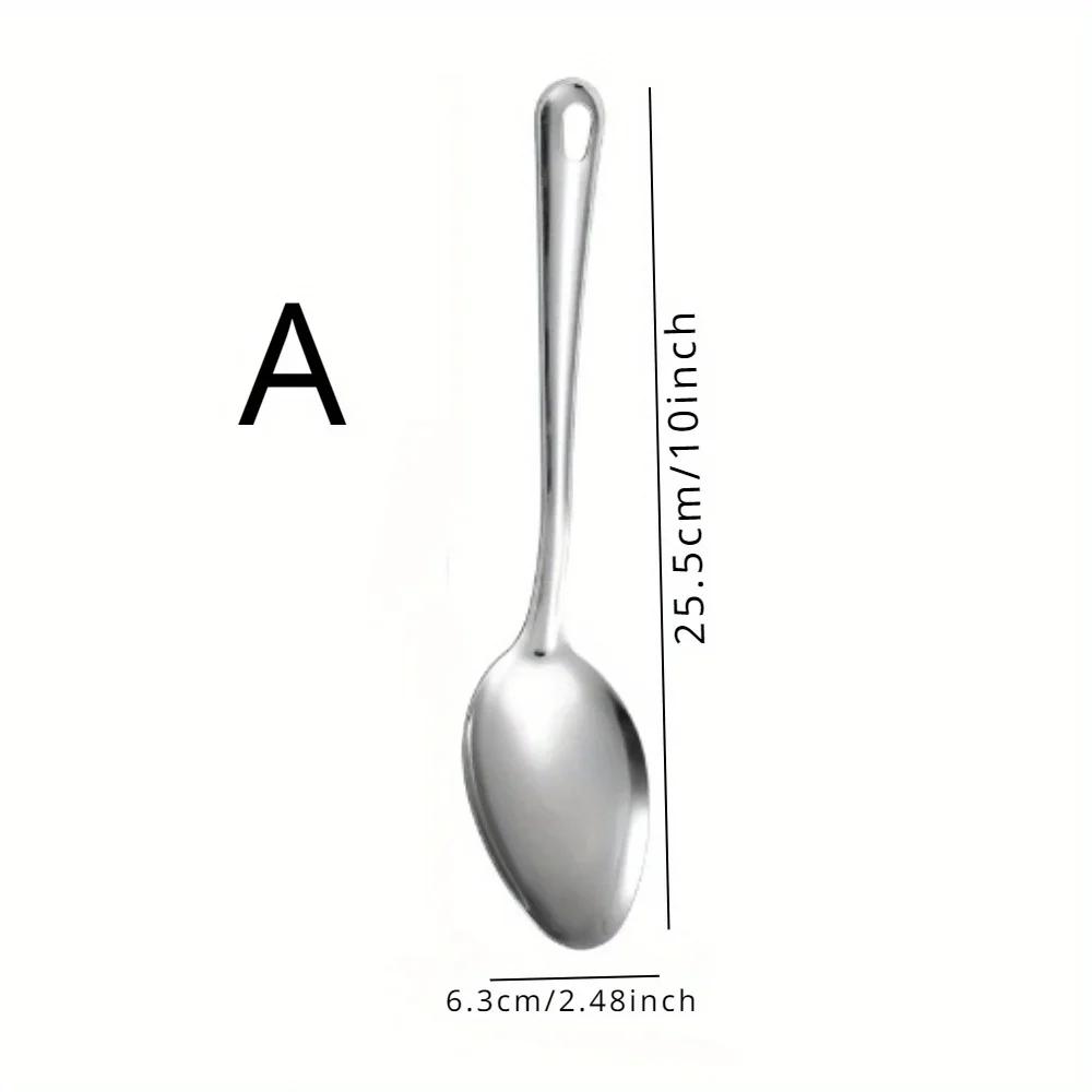 1PC Stainless Steel Perforated Spoon Strainer Skimmer Kitchen Colander Food Scoop Filter Spoon