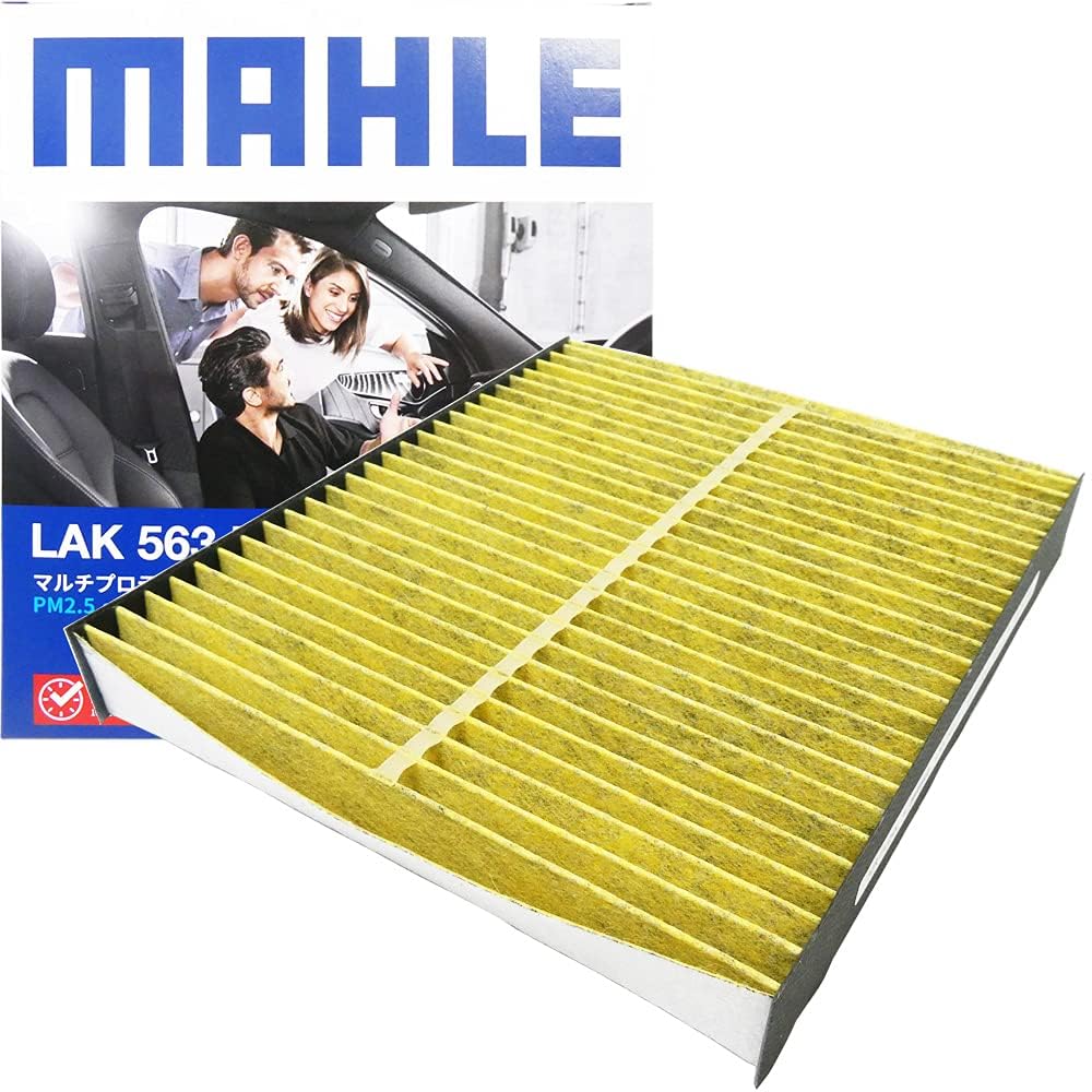 MAHLE LAK563P Air Conditioner Filter, Antibacterial, Antiviral, Natural Polyphenols, 3-Layer Construction, Deodorizing, PM2.5 Removal,