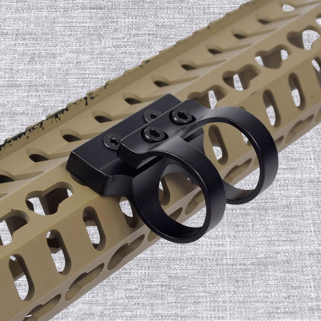 Tactical 25.4mm Offset Flashlight Scope Mount M-LOK KEYMOD Rail 45 Degree Sight Hunting Airsoft Accessories