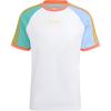 Adidas Originals Trefoil Enjoy Raglan Tee Striped Sports Short Sleeve T-Shirt Men Tops White IT8190