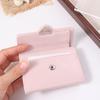 PU Leather Crack Heart Wallet Short Student Purse Fashion Women's Leather Wallet  Card Bag