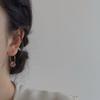 New Fashion Simple Dopamine Colorful Glass Ball Hoop Earrings for Women Retro Unique Design Party Jewelry Accessories Gift