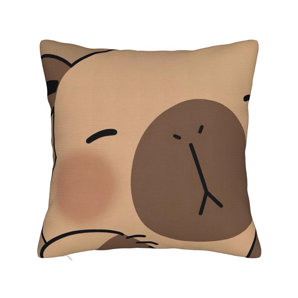 Pillow Case Capybara Soft Pillow Cover For Sofa Couch Bed Living Room Funny Pillowcases