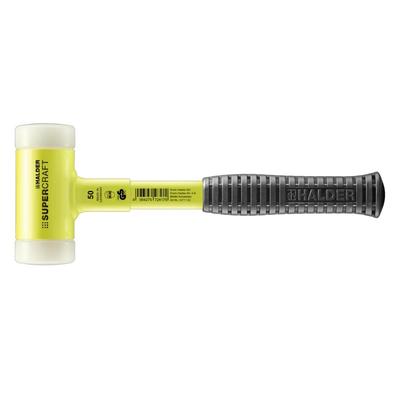 3377150 młotek z rurką stalową 50 mm Uchwyt półcięty, odporny na rozdarcia, żółty,