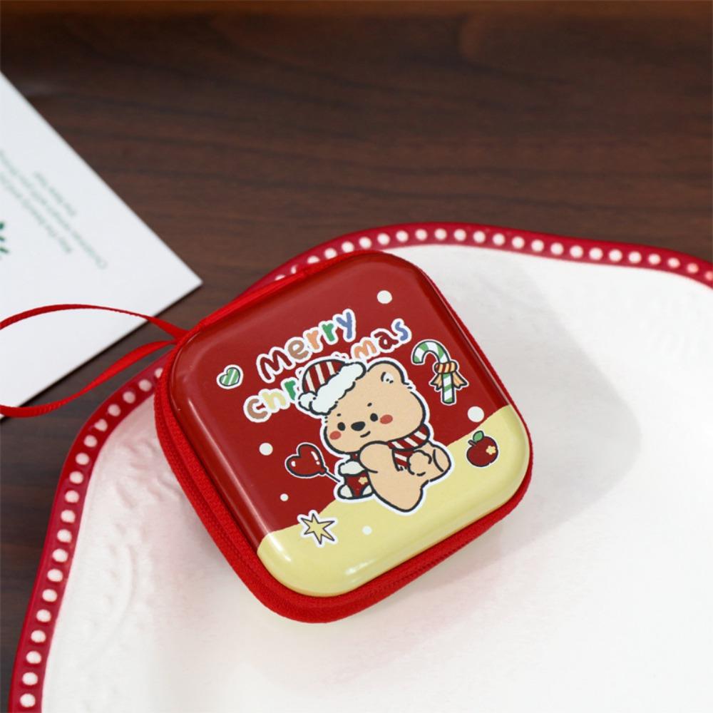 

Рождественский кошелек с кроликом Водонепроницаемая рождественская сумка для наушников Кавайный рождественский кошелек для монет Подарок Style 2