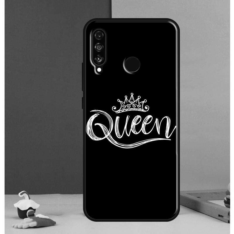 Cute King Queen Crown Case For Huawei Nova 10 9 SE 8i 11i 12i 12s Y60 Y61 Y70 Y90 Y72 Y73 Y91 P60 Pro P30 P40 Lite