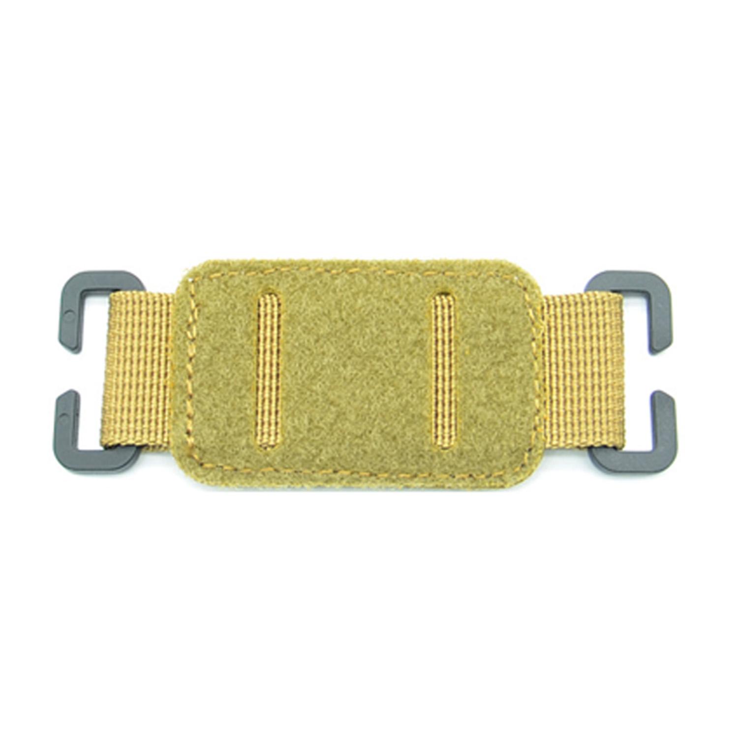 MORALE STAMP BASE FOR MOLLE SYSTEM, TACTICAL NAMEPLATE STICKER, Hook and Loop-FUNCTIONAL MAGIC DOUBLE-SIDED STICKER STRAP
