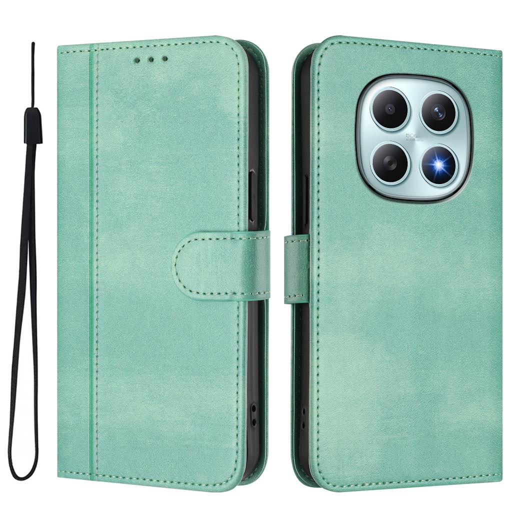 For Xiaomi Redmi Note 15 5G Cases Wallet Stand Retro Texture Leather Phone Cover with Lanyard
