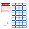 Colored Self-Adhesive Label Stickers for Handwriting, 50 Sheets - Office Use Name & Price Tags