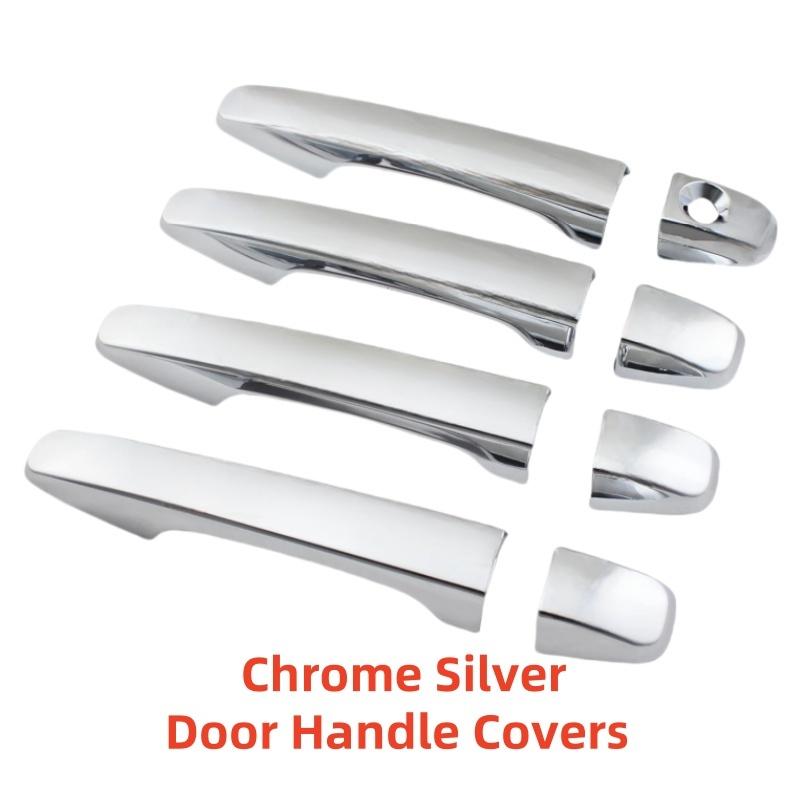 Carbon Car Accessories Plated Door Handle Covers Paste Style For Toyota Avalon 2012 2013 2014 2015 2016 2017 2018 Chrome Trim