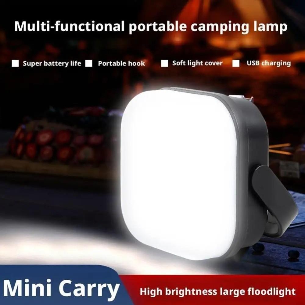 Portable Mini Camping Lantern Adjustable Brightness Waterproof Tent Lamp USB Rechargeable Three Settings Hanging Lamp Outdoor