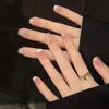 Three-dimensional atmosphere manicure, icy butterfly bursting cat's eye, French pearl chain star manicure, 30 pieces