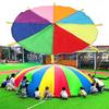 Rainbow Umbrella for Adults Kids Sports Toy Kids Parachute Outdoor Play Equipment Parachute Props Rainbow Parachute Toy