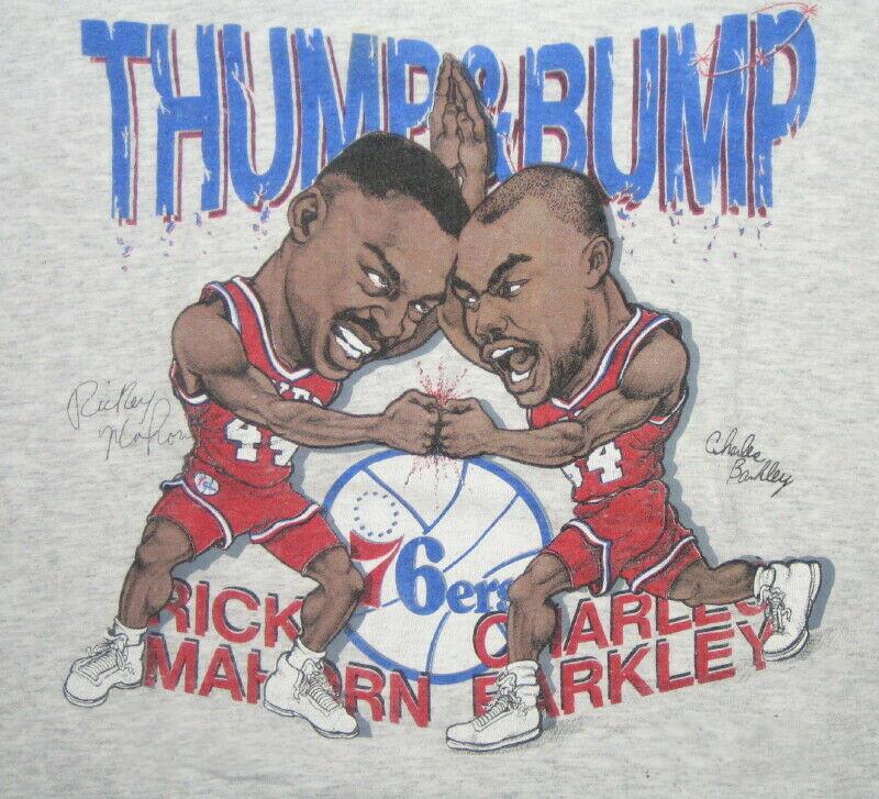 Charles Barkley Rick Mahorn gray T-shirt Unisex All Sizes T-shirt JJ4254 Unisex T-Shirt XXXXL
