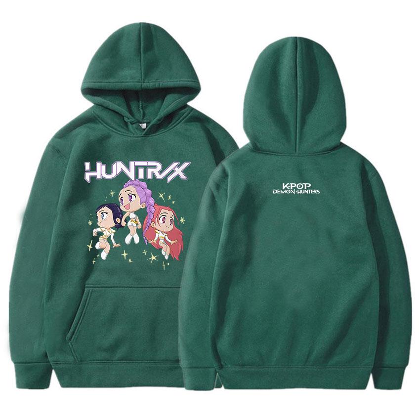 KPop Demon Hunters As Seen On Huntrix World Tour Comfort Colors Hoodies 2025 Movie Graphic Printing Sweatshirts Women Sudaderas