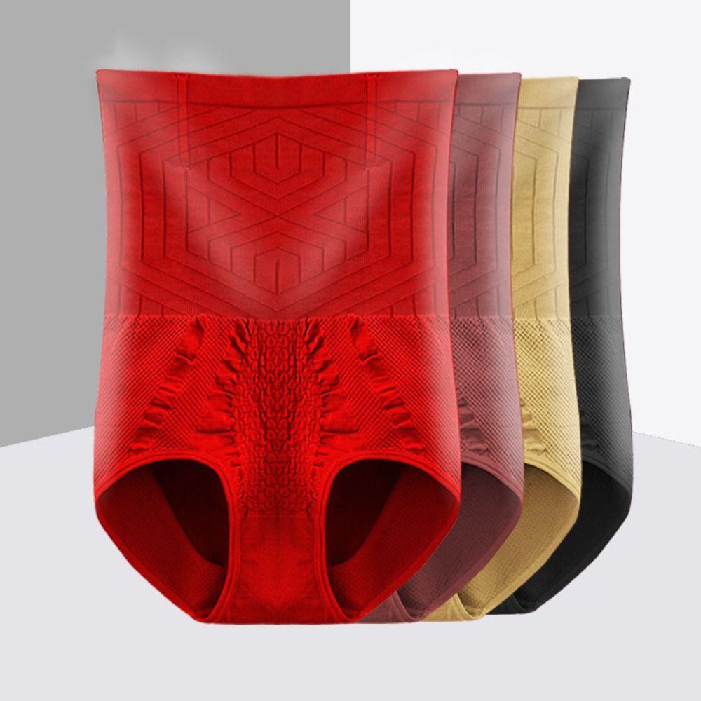 High Waist Postpartum Body Shapers Shapewear Slimming Underpants Elastic Seamless Underwear  Ladies