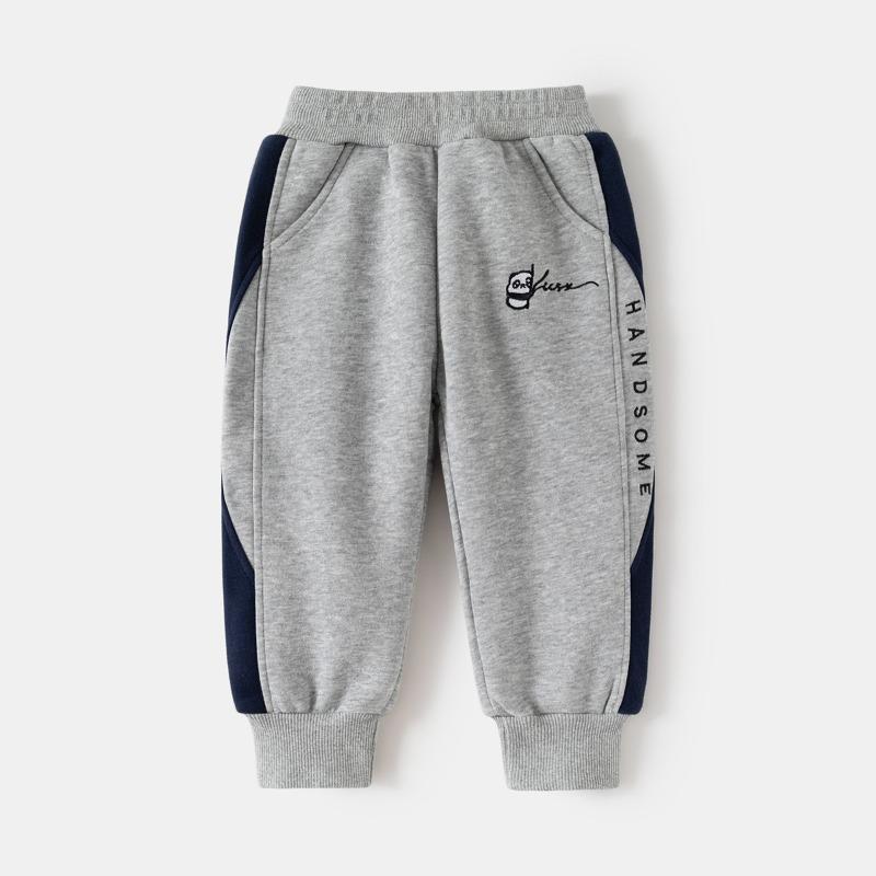 Spring and Autumn small-footed trousers boys' Korean version of loose trendy brand straight-leg leggings casual trousers trendy sports trousers