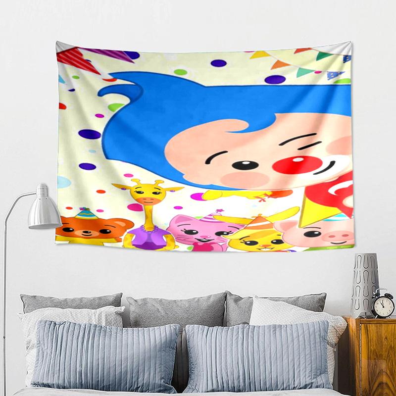 Colorful Clown Music Printed Tapestry, Wall Hanging,Livingroom, dormitory, Large Wall Decor, Fabric Decor Fan Birthday Gifts