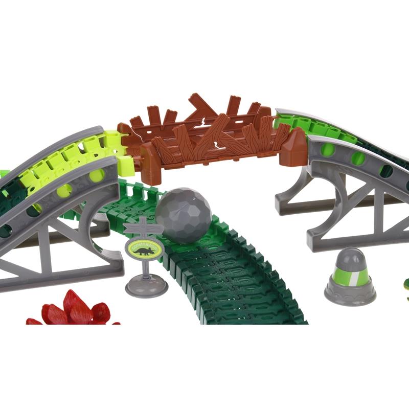 Tor Samochodowy Wyścigowy Dino Park Dinozaury Zdalnie Sterowany 275 El