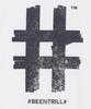 BEENTRILL Stamp Hashtag Oversized Short Sleeve T-Shirt (Off-White)