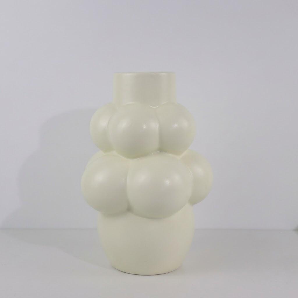 Nordic Minimalist Bubble Ceramic Vase - Modern Art Table Centerpiece for Home Decor