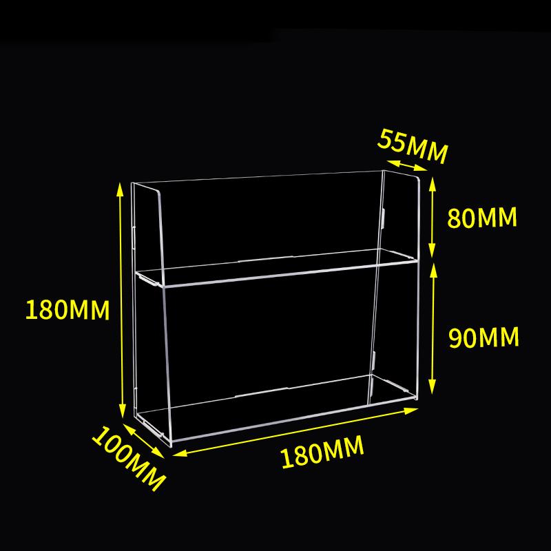 Clear Acrylic Organizer Shelf For Cosmetic Perfume Skincare Makeup Toy Spices Stand Tabletop Vanity Tray Shelf Display Showcase