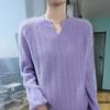 Women's Cashmere Sweater Qinghe Cashmere 30% Cashmere 30% Mink 30% Wool 10% Nylon Women's Autumn and Winter Thick Cashmere Pullover Soft and Warm