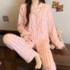 Plaid Long Sleeve Pajama Set with Pants – Spring & Autumn Style, Comfortable Home or Dorm Wear, Suitable for Outdoor Use