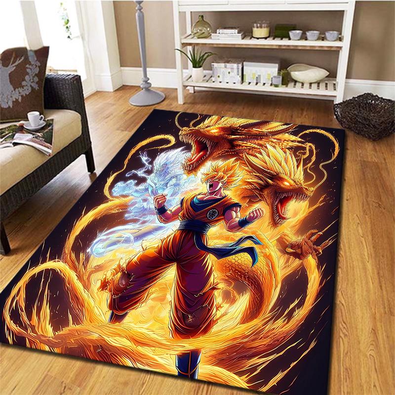 Son Goku Carpet Rug For Living Room Bedroom Home Sofa Decoration,kids Play Nonslip Floor Mat