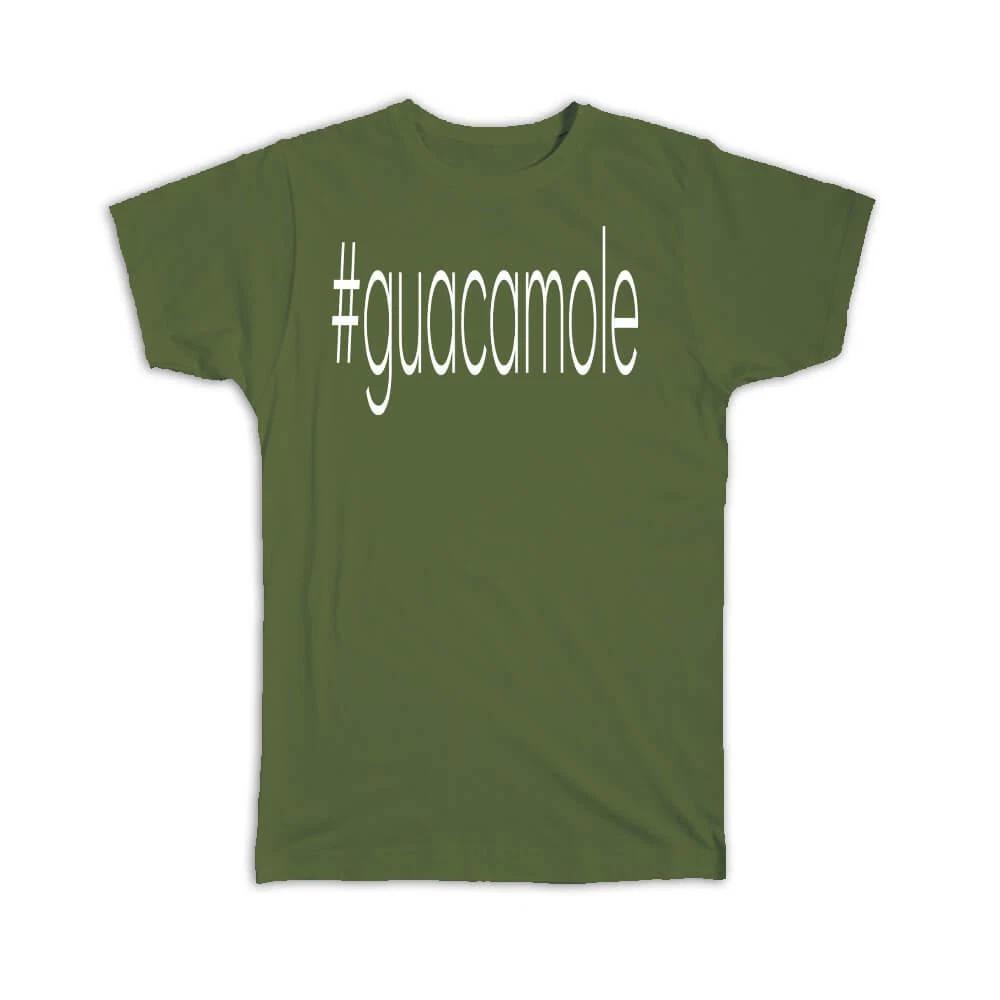Gift T-Shirt : Hashtag Guacamole Hash Tag Social Media L