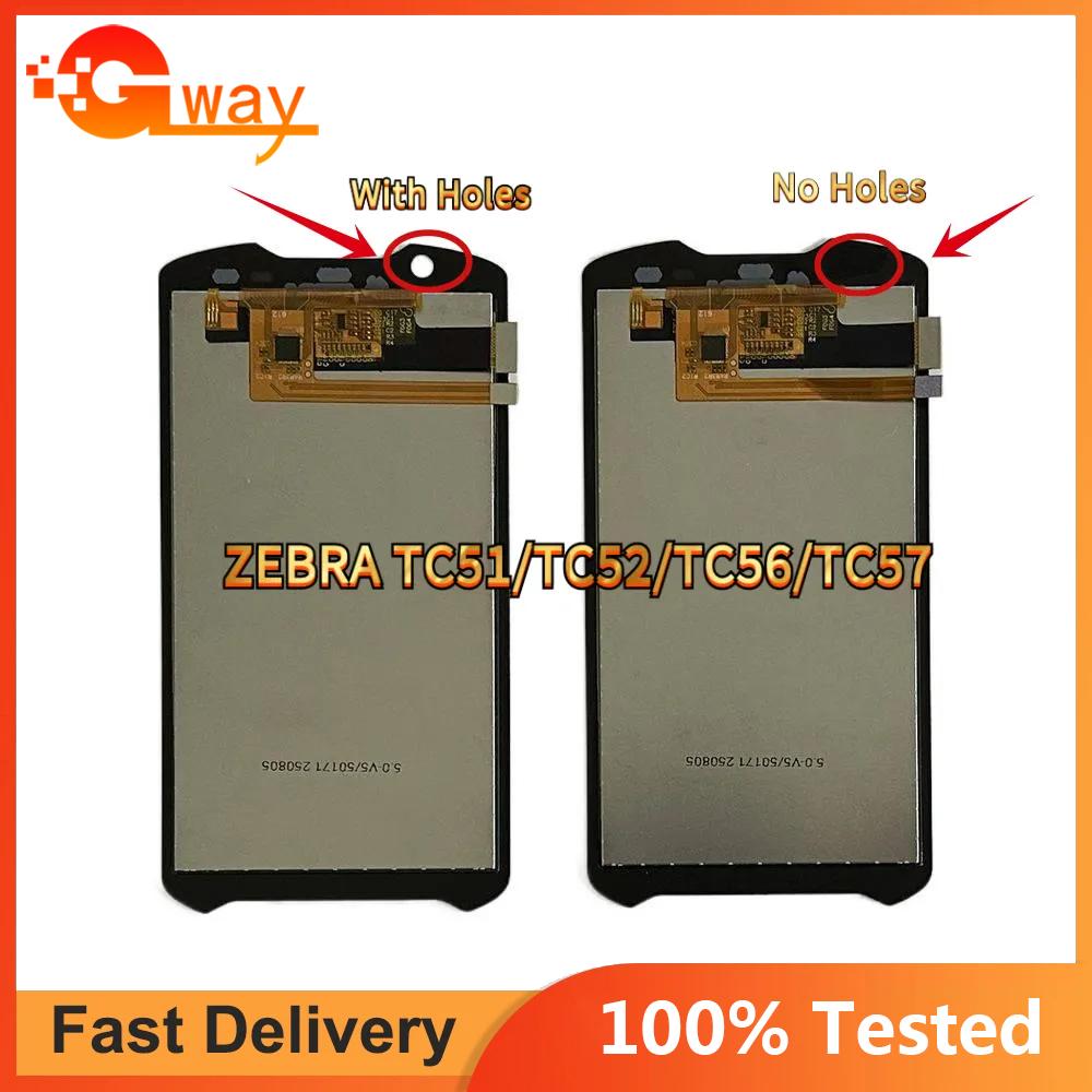 

LCD Screen and Digitizer Full Assembly For With Holes ZEBRA TC51 TC52 TC56 TC57