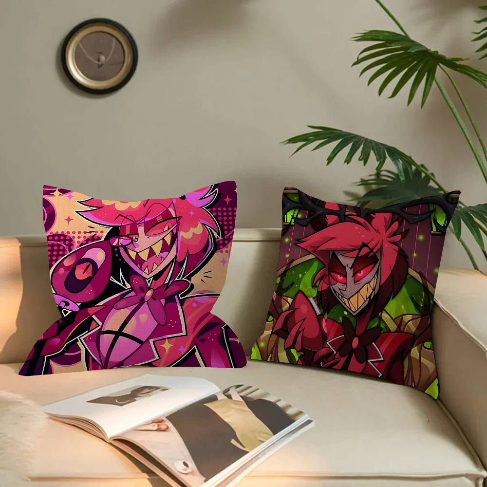 Popular Anime H-Hotel H-Hazbin Alastor Pillow Cover Design Cushion Cover Decor Holiday Decorati