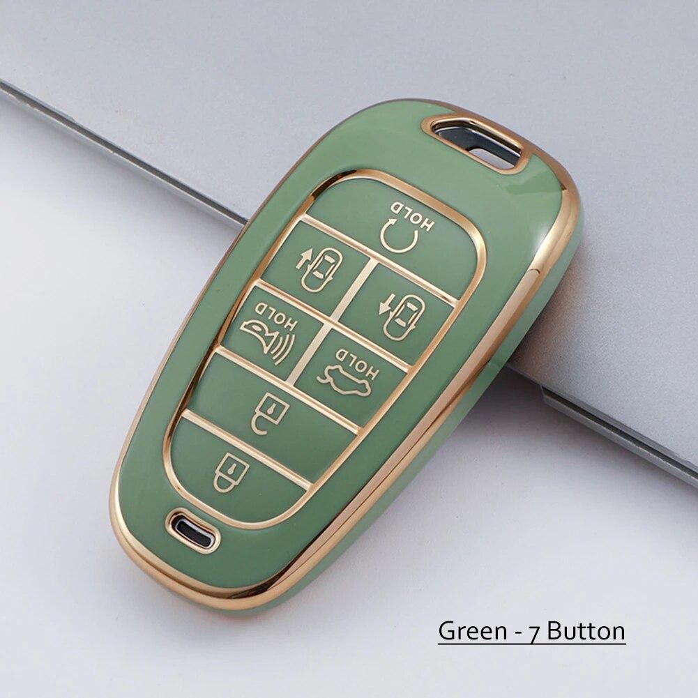 Husa pentru chei auto din Tpu pentru Hyundai 5 7 butoane Sonata Sel Ev 6 Ev 8 IONIQ 5 NEXO Tucson Sonata Grandeur Sonata Limited