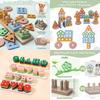 Wooden Geometric Shape Sorting Stacking Early Education Toy For Toddlers Color Recognition And Cognitive Development