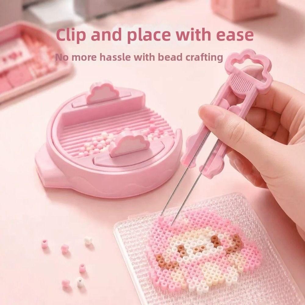 Kreative Fuse Bead Værktøjer Dobbelt Nål Pen Fuse Bead Opbevaringsplade DIY Håndlavet Håndværk