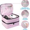 Nagellack Aufbewahrungstasche Ätherische Öl Tasche Tragbares Kosmetik Nagelpflege Set Nagelpflegewerkzeug Aufbewahrungsbox Doppelschichtig