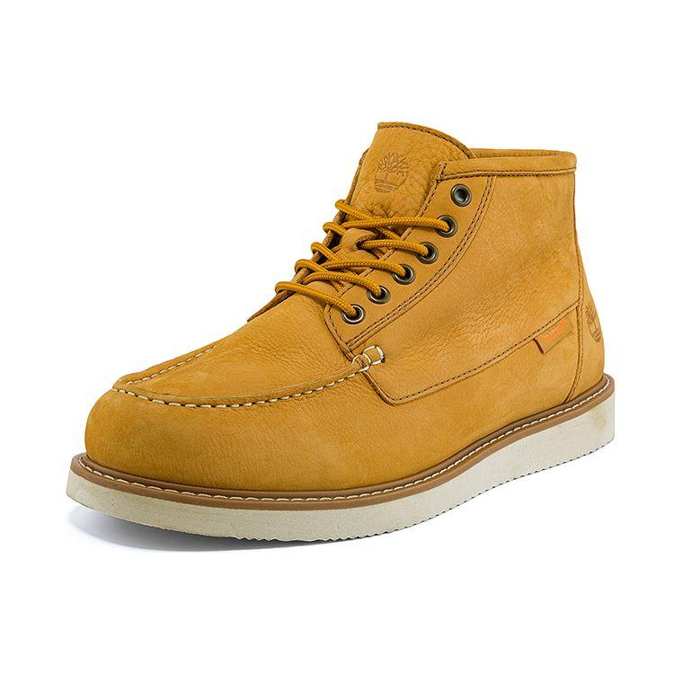 Timberland Top Layer Cowhide Casual Comfortable Mid-Top Sneakers Men Sneakers Medium-Brown A2BTHW