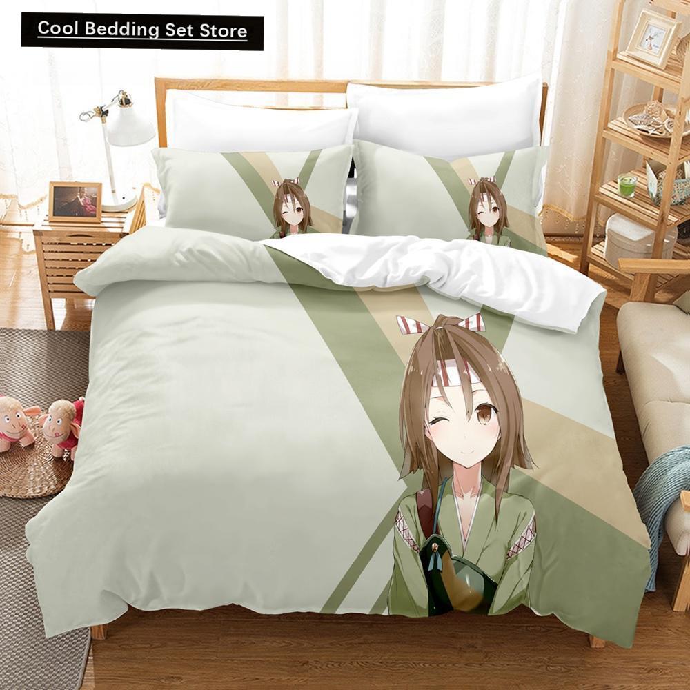 Zuihou (Kancolle) Bedding Set Single Twin Full Queen King Size Bed Set Aldult Kid Bedroom Duvet Cover Sets Print Bed Sheet Set