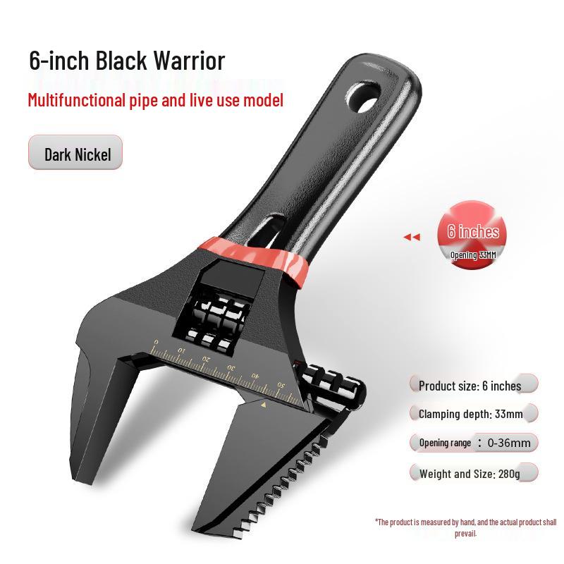 Heavy-Duty Adjustable Wrench Set: Large Opening & Multifunctional Small Wrenches