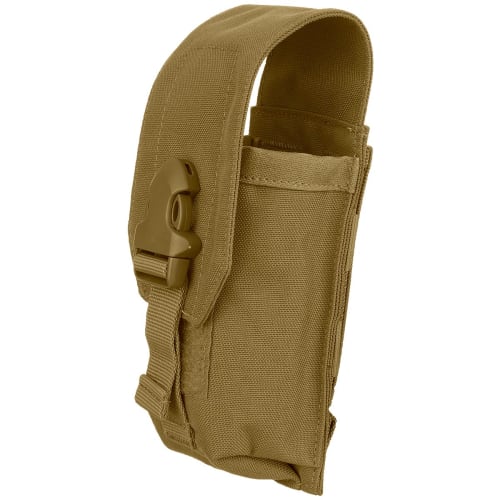 CONDOR Magazine Pouch, Fits M4/M16 and Other Models, Holds 2 Magazines, Coyote Brown, 191128