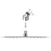 VidaXL Plunging Shower Head 2 Pcs Stainless Steel 20x30 Cm