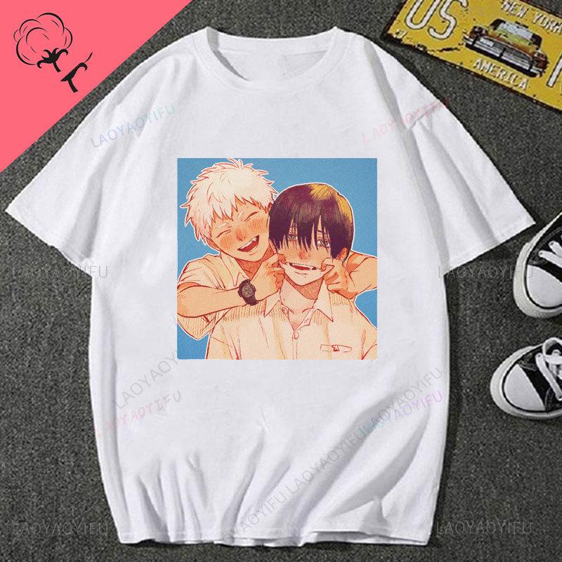 Das Sommer Hikaru Starb Niedliches Anime-Shirt Baumwolle Rundhals Kreativität Ästhetik Jugend Unisex Grafische T-Shirts Goth Hemd Kleidung