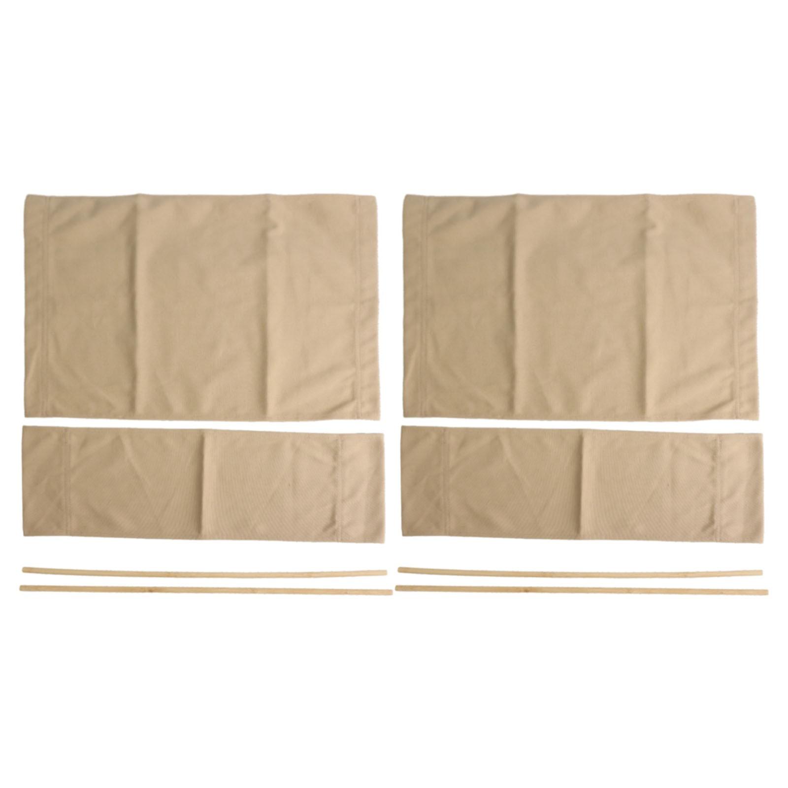 Comfortable and Flexible Canvas Seat Covers for Director Chairs 2 Sets хаки