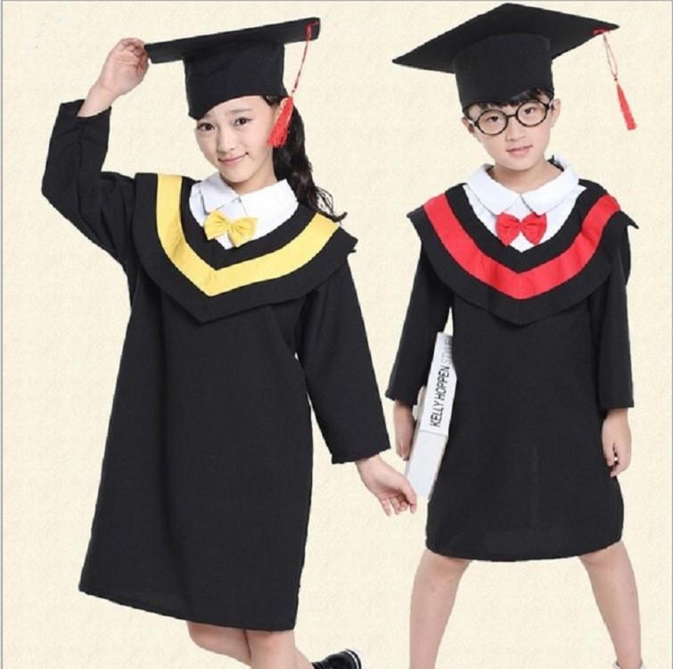 Performance Doctoral Master Gowns Kids Cosplay Costume Halloween Gift Party