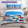 3pcs The Smurfs Bedding Set Duvet Cover Closure Includes 1 Duvet Cover & 2 Pillowcases, Soft and Comfortable for All Seasons.