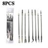 8 SZTUK Zestaw Narzędzi do Usuwania Kleju CPU i IC – Precyzyjny Zestaw Cienkich Ostrzy do Usuwania C-Chipów, Naprawa Smartfonów i Laptopów