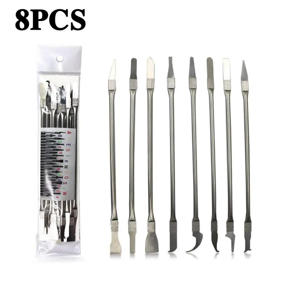 8PCS CPU & IC Glue Remover Tool Kit – Precision Thin Blade Set for C-Chip Removal, Smartphone & Laptop Repair